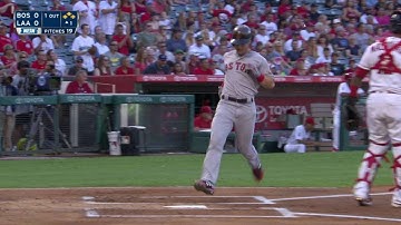 BOS@LAA: Ramirez opens the scoring with an RBI single