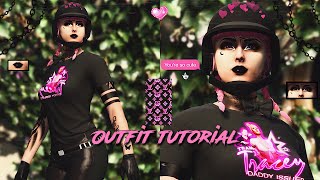 GTA 5 Online |  Pink & Black Tucked T Outfit Tutorial | (Tryhard/Freemode) (PS4/5/Xbox/PC) 