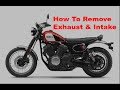 How To Remove Exhaust &amp; Intake on 2017 Yamaha SCR950