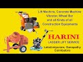 Construction equipment rental in coimbatore  harini ladder lift service coimbatore  wellcomindia