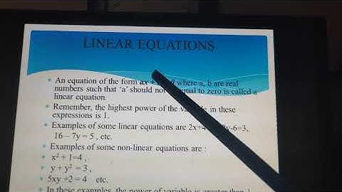 LINEAR EQUATIONS IN ONE VARIABLE INTRODUCTION  PART 2