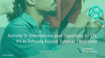 F1 in Schools Fusion 360 tutorial - Beginner activity 3