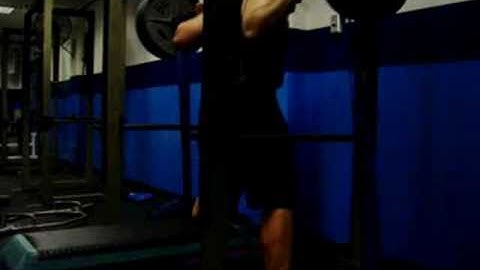 Chad Smith-DE Box Squats w/ Blue Bands