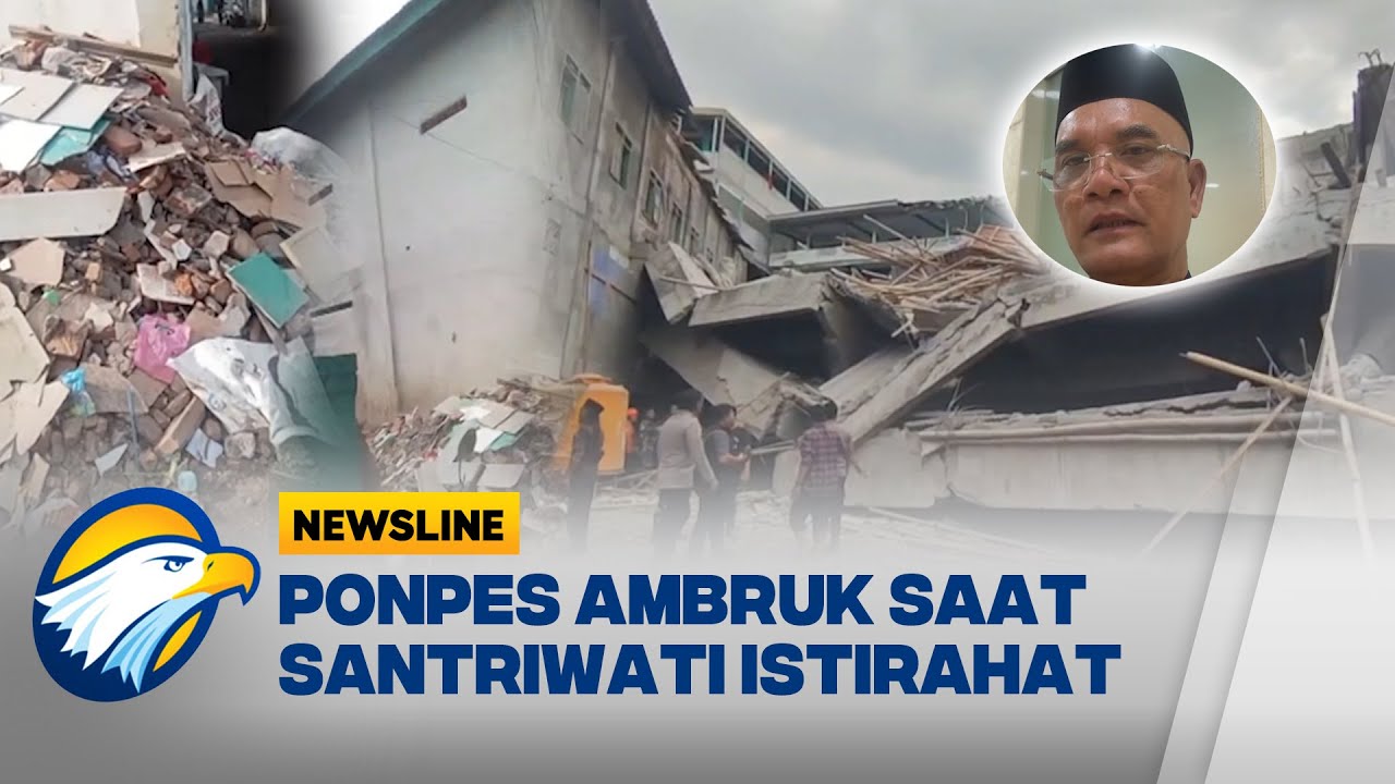 DPR RI Tanggapi Atap Bangunan Ponpres yang Ambruk - [Newsline] - YouTube