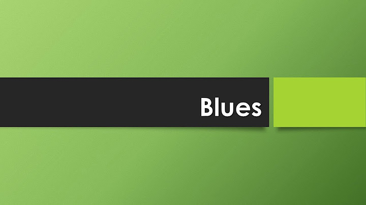 Blues einfach und kurz erklärt