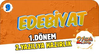 9.Sınıf Edebiyat 1.Dönem 2.Yazılıya Hazırlık | 2022 📝