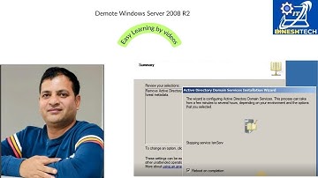 Demote Windows Server 2008 R2