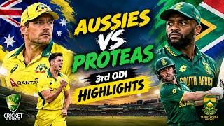 Australia vs South Africa | 3rd ODI Highlights | AUS vs SA | Full Match Highlights