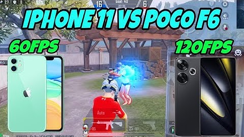 IPHONE 11 VS POCO F6 🥶 1V1 BATTLE SUBSCRIBER | 60fps vs 120fps 