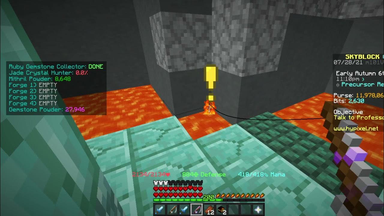 Make easy money fishing in lava (Hypixel Skyblock) YouTube