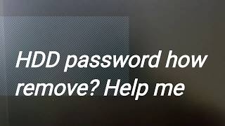How remove hdd password acer aspire 1350?