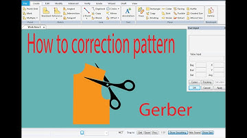 How to correction sewing pattern gerber ,gerber pattern correction easy