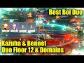 C0 Kazuha Bennet Duo Spiral Abyss Floor 12 and Domains - Best Boi Duo Run