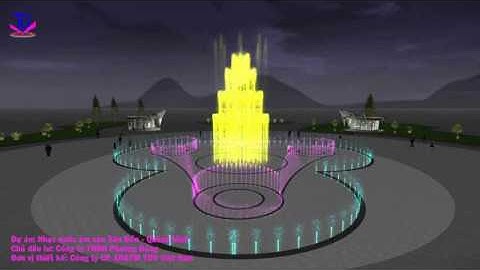 Thiết kế Nhạc nước âm sàn KĐT Phương Đông, Vân Đồn, Quảng Ninh PA2