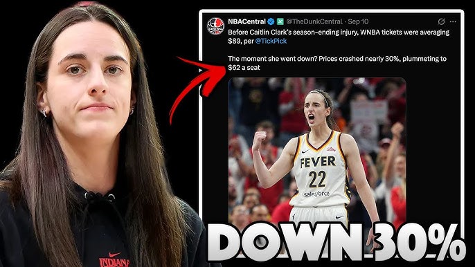 WNBA Ticket Prices TANK After Caitlin Clark Ruled OUT for the Season...