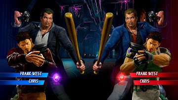 FRANK WEST & CHRIS VS BLUE FRANK WEST & GREEN CHRIS - Marvel vs Capcom Infinite All Costumes