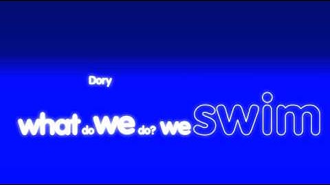 Kinetic typography finding nemo