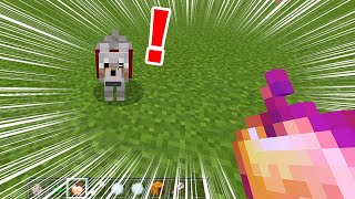 【マイクラ】オオカミに金エンチャントリンゴをあげると...？ #Shorts