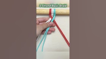 Macrame basic braid (3 strand) #shorts #braids #knot #macrame #handmade #tutorial
