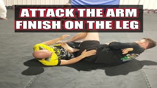 How to combine arm locks with leg locks Arm Locks With Legs From Side Control