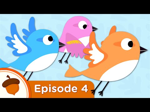 Cartoon | Sparrows Learn to Fly | Treetop Family Ep. 4 | Super Simple Songs