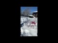 Throwing a balloon at the snow (SHORT)