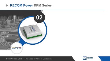 RECOM Power RPM Low-Profile DC/DC Converters — New Product Brief | Mouser Electronics