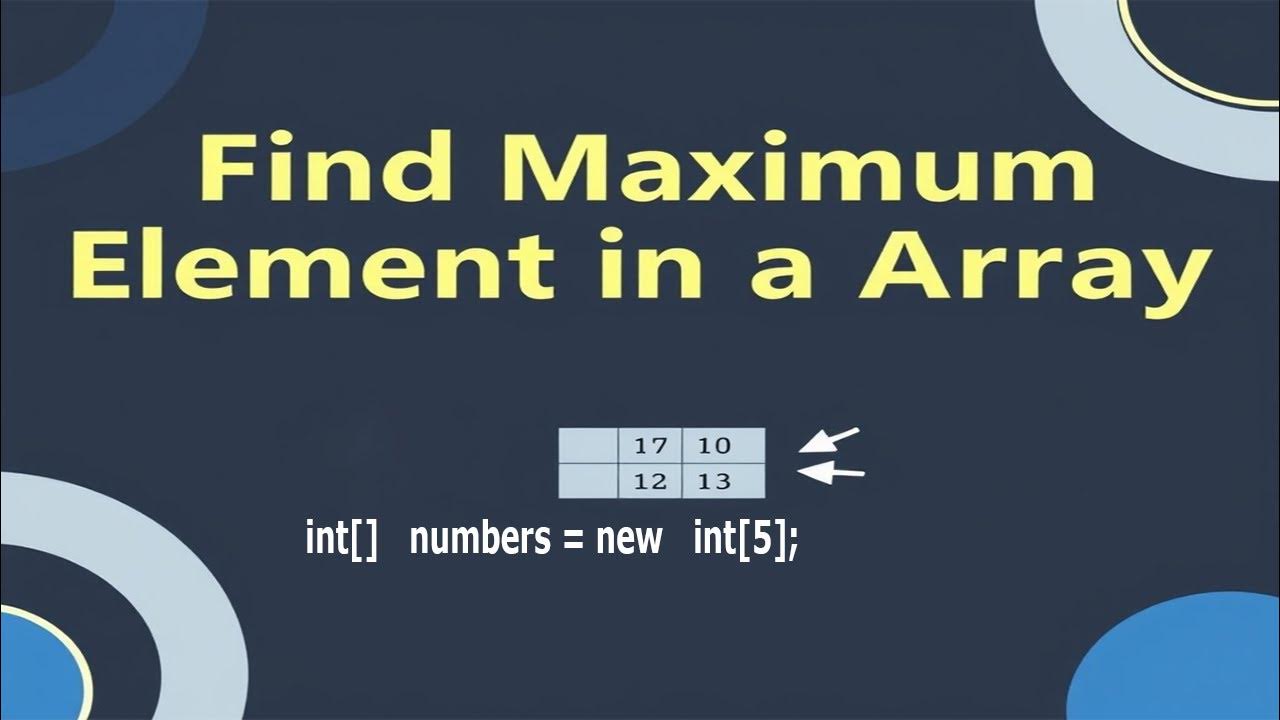 Find maximum element in an array (Largest element) | Emran Code Box ...