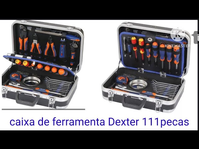 Mala de alumínio com 130 ferramentas Dexter