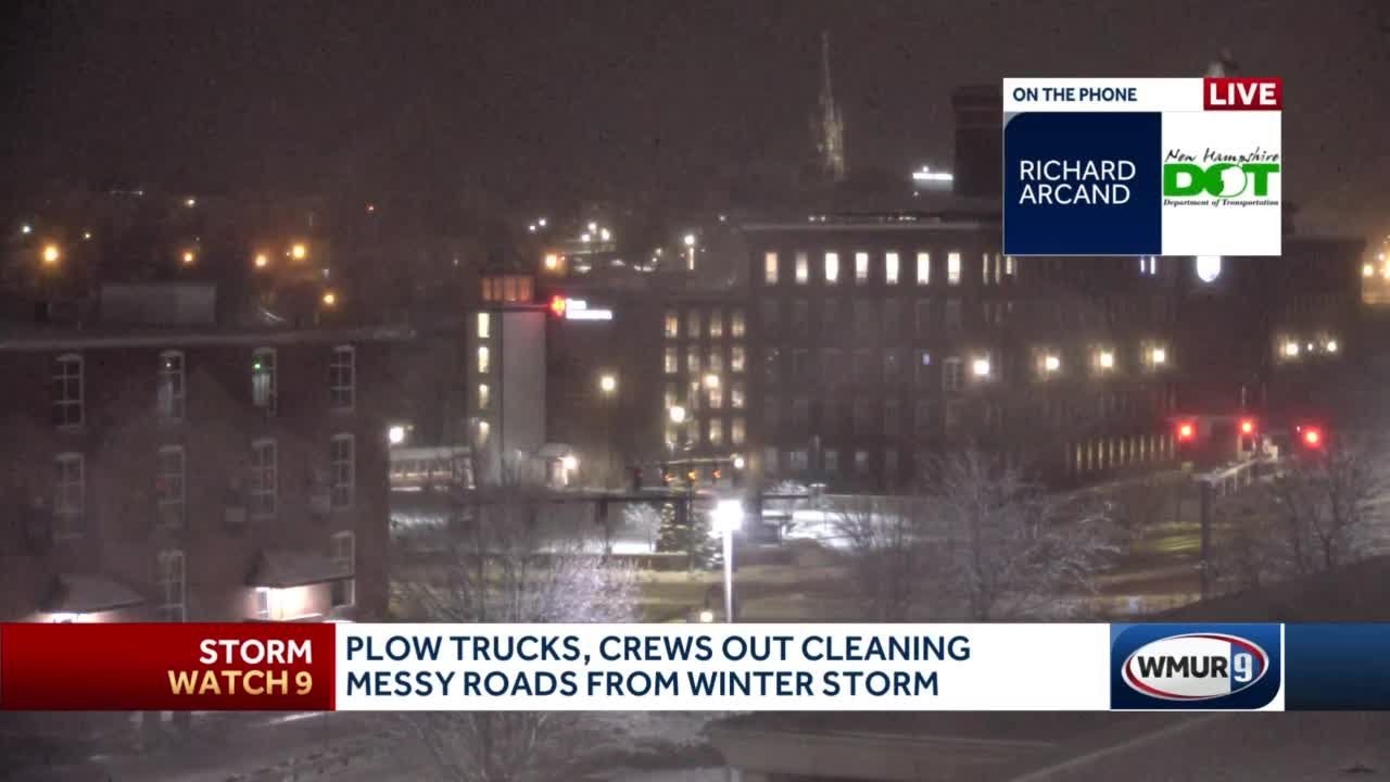 NHDOT spokesperson says plow trucks working to clear messy roads amid ...