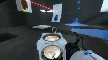 Painty lazers - Portal 2 custom map (Steamworkshop)