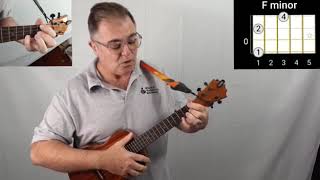 Video thumbnail of "How to play the Fm ukulele Chord"
