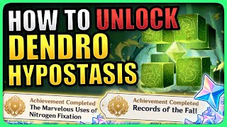 How to Dendro Hypostasis and 2 SECRET Achievement Genshin Impact 3.2 Nahida Ascension Material