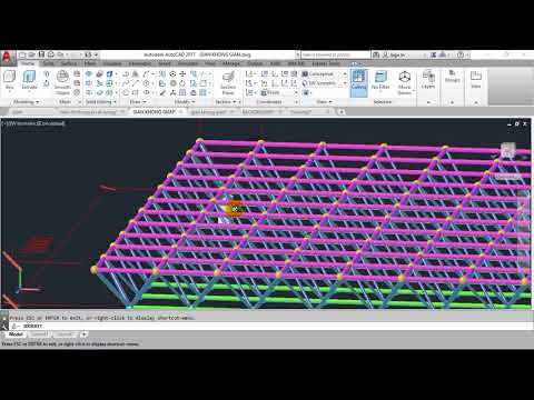 Video HƯỚNG DẪN VẼ AUTOCAD 3D KẾT CẤU THÉP DÀN KHÔNG GIAN... - youtube
