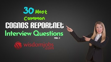 TOP 15 Cognos ReportNet (CRN) Interview Questions and Answers 2019 Part-2 | Cognos ReportNet