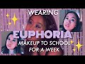 wearing EUPHORIA makeup to SCHOOL for a WEEK (10 looks!!)