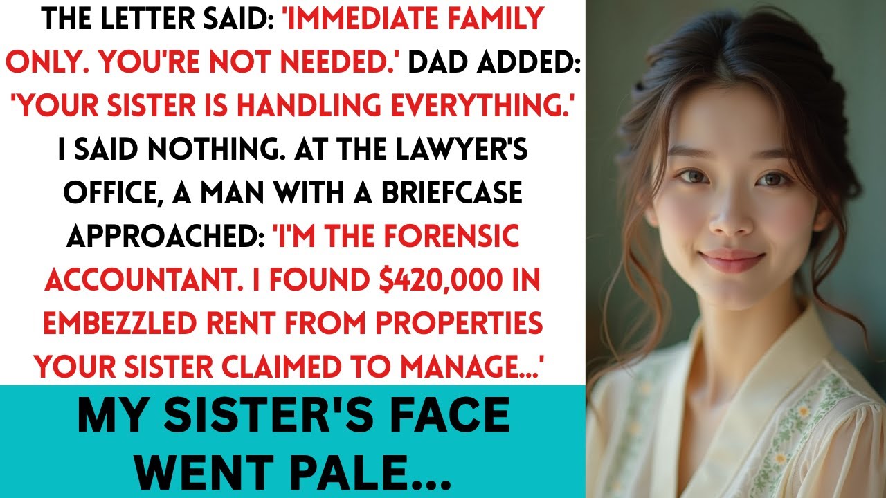 My Dad's Will Reading Said "Don't Bother Coming"—Then The Forensic Accountant Arrived