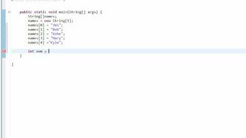 Java Tutorial 3 - Arrays and Random Number Generator