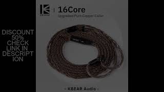 KBEAR 16 Core Pure Copper Earphone Cable 2PIN\/MMCX\/QDC Earbuds Connector Use For KZ EDX ZSN PRO  BLO