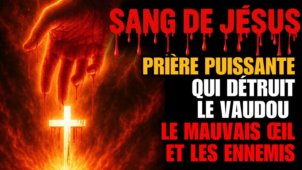 🔴 Prière Puissante : INVOQUE le SANG DE JÉSUS, EXPULSE LES DÉMONS, BRISE LA SORCELLERIE | Psaume 91