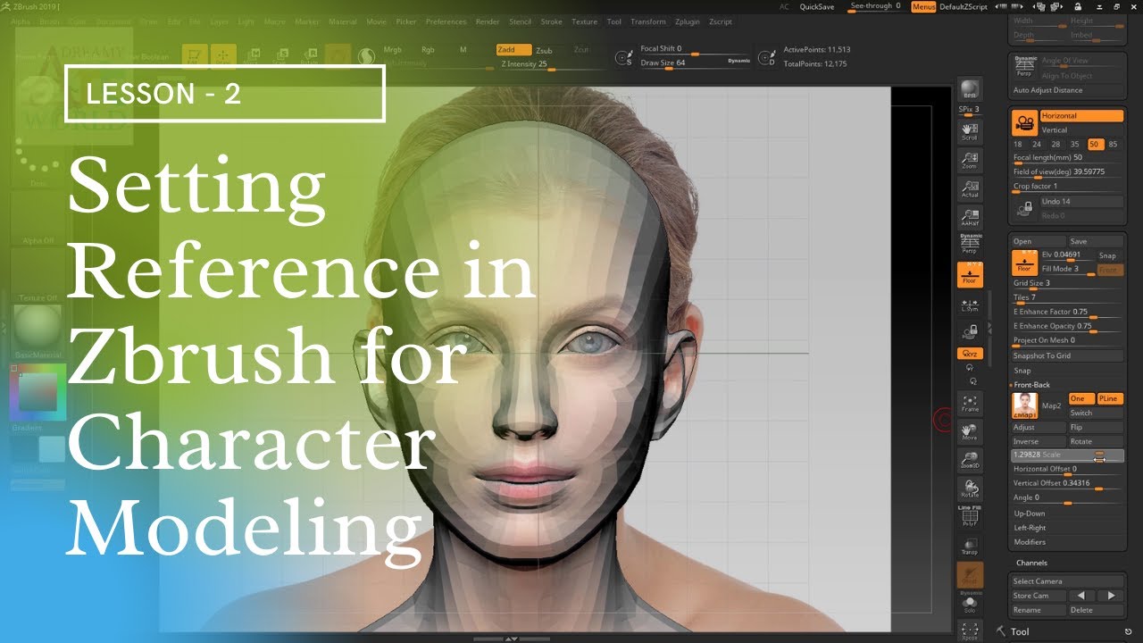 reference in zbrush