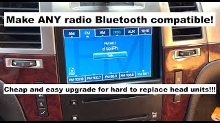 Upgrade ANY factory radio to use Bluetooth!  2007  2014 Escalade Denali Tahoe Silverado Bose Stereo