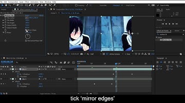 AMV After Effects smooth slide transition - beginners tutorial