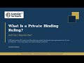 What Is a Private Binding Ruling? | Australian Tax Experts