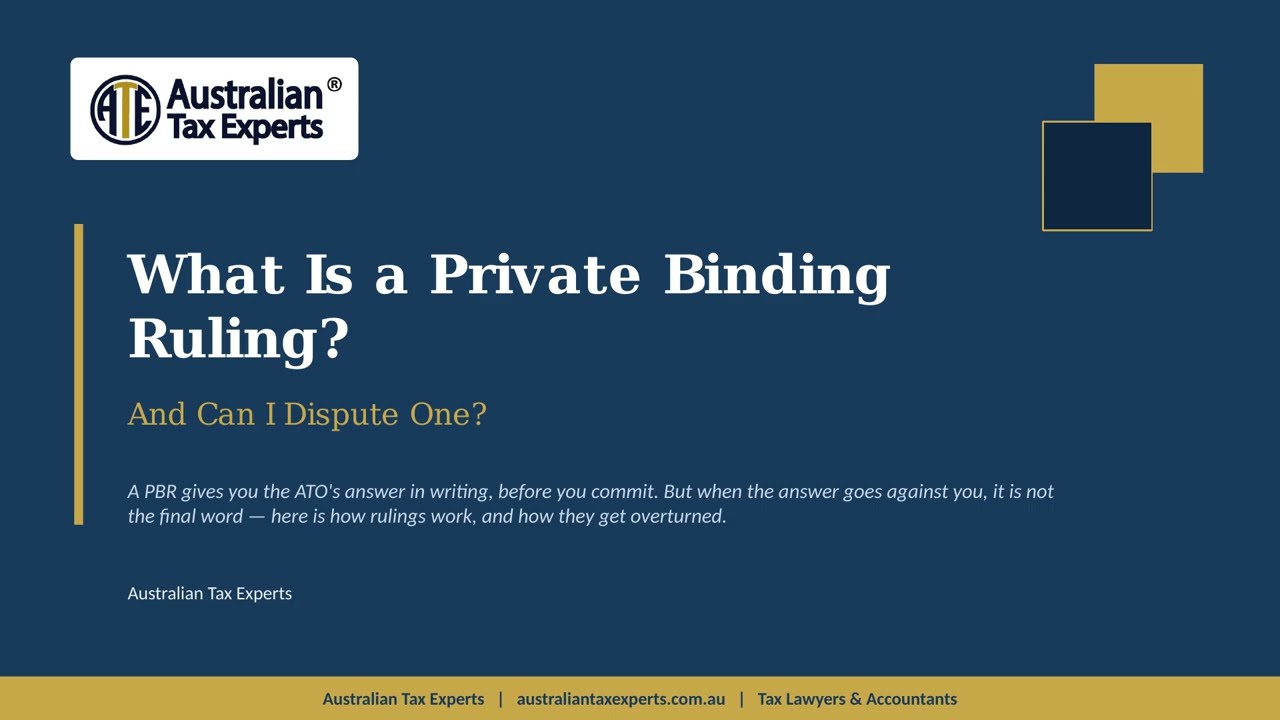 What Is a Private Binding Ruling?