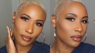 PLATINUM BLONDE BUZZED CUT BLEACHING HAIR CARE ROUTINE + STYLING screenshot 3