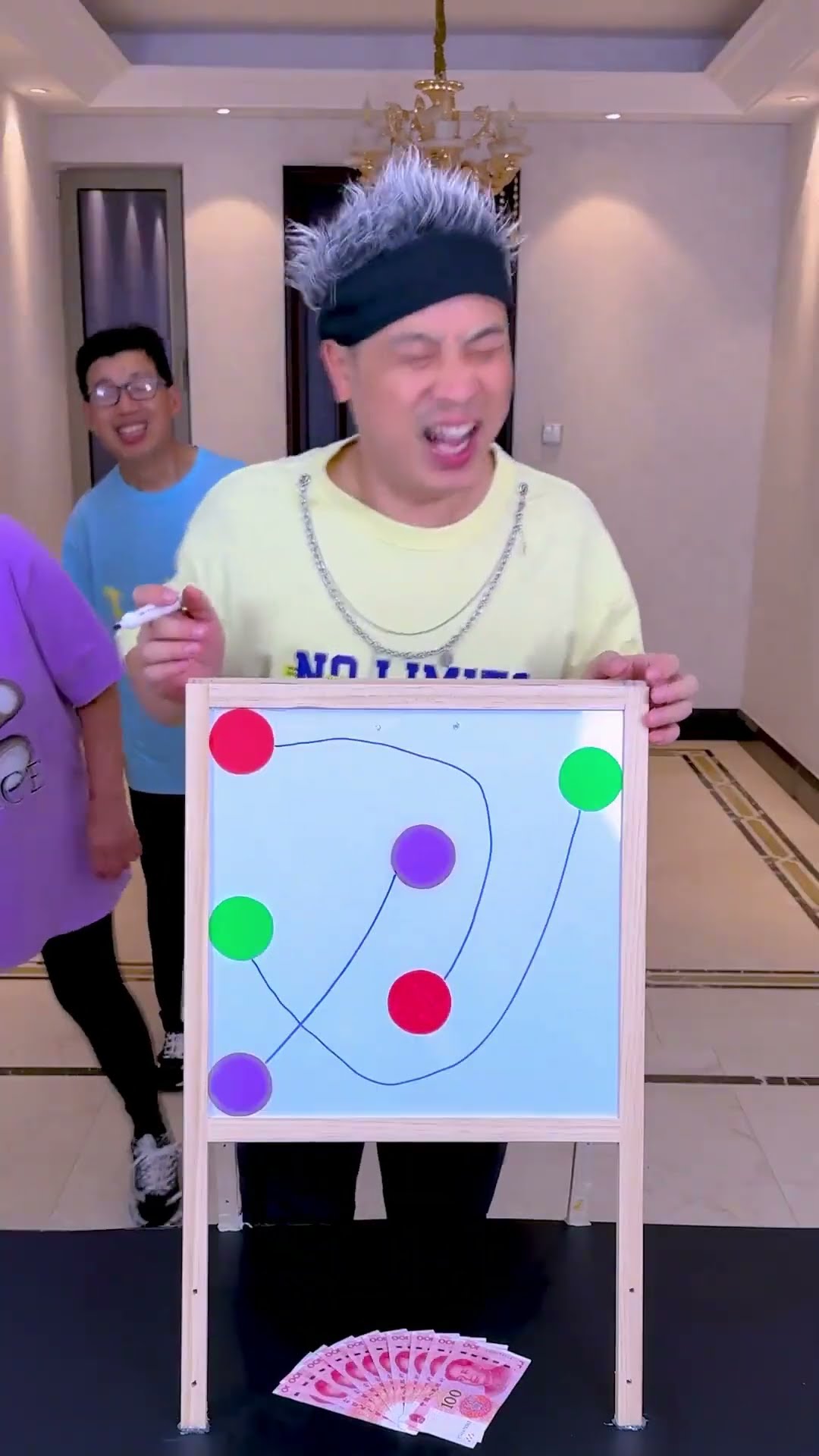New Year Family Game! Connect, But Don’T Cross#Funnyfamily#Partygames#Challenge