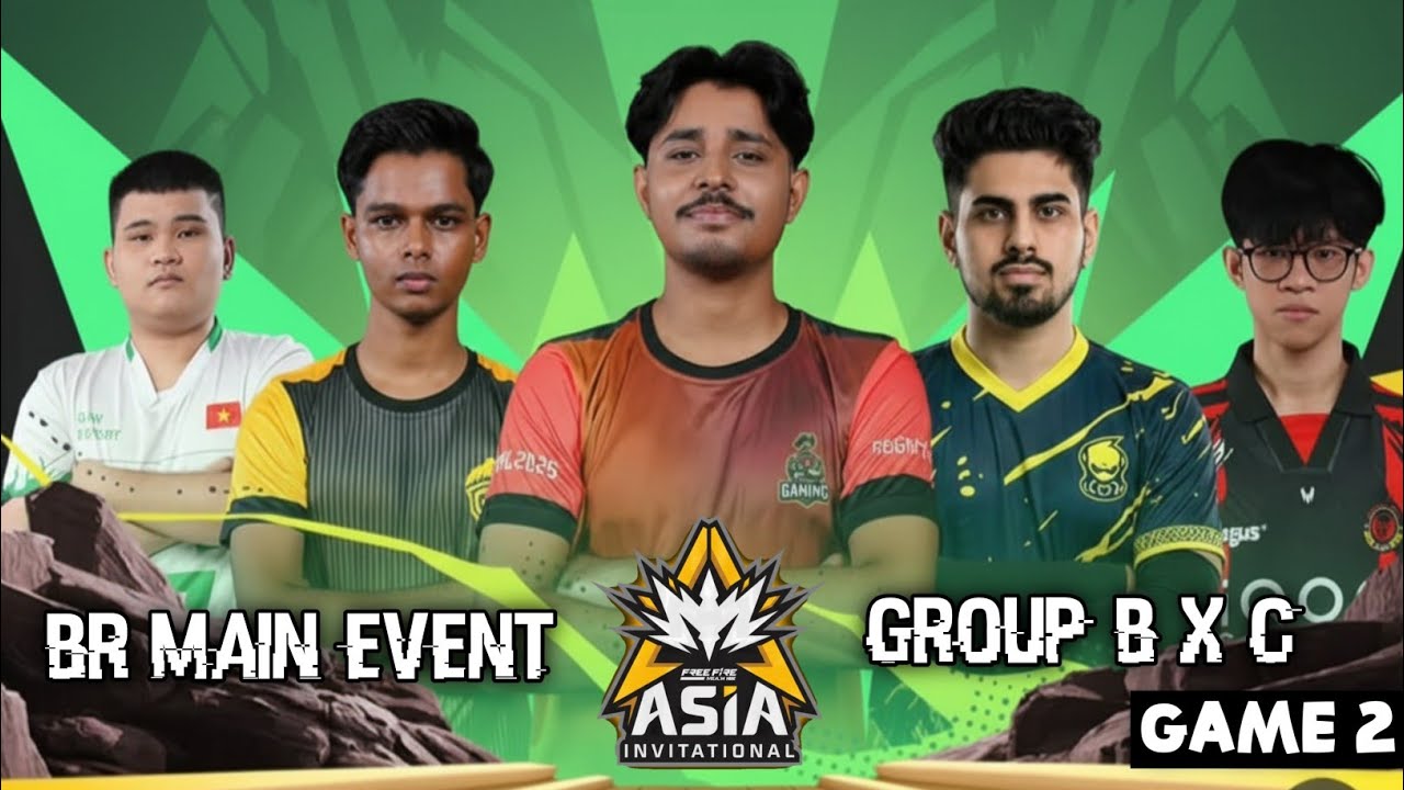 FREE FIRE MAX ASIA INVITATIONAL (FFMAI) 🔥| MAIN EVENT GROUP B-C | GAME 2