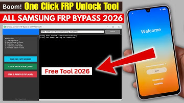 All Samsung FRP Bypass Android 16/15 One Clic | Galaxy Remove Google Account Unlock FRP Tool