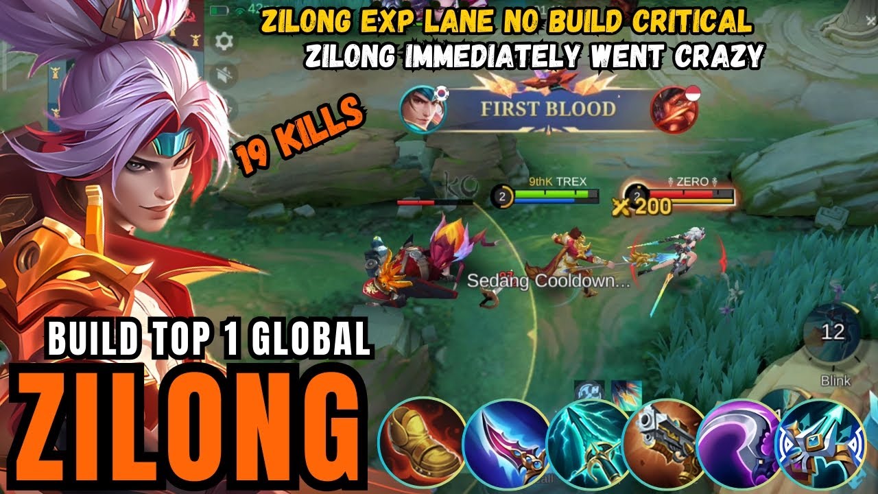 19 Kills ZILONG NO BUILD CRITICAL - Zilong immediately went crazy ...
